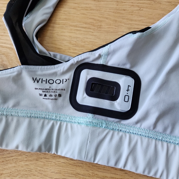 WHOOP 4.0 Any Wear Sports Bra Size‎ Small Gray Black Racerback Workout Gym - Picture 4 of 5